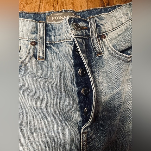 J Crew Point Sur Slouchy Distressed Boyfriend Buttonfly High Rise Jeans - Picture 4 of 8